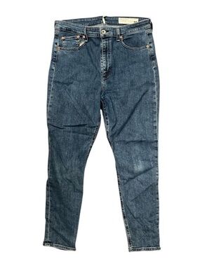 Rag & Bone Nina High Rise Skinny Jeans 32 Blue Stretch Ankle Denim